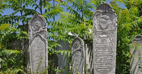 Lápidas en el cementerio de Eyüp, Estambul